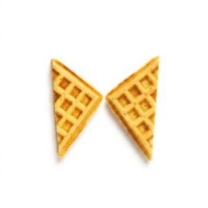 2 slices of Crunchy Belgian waffle slice